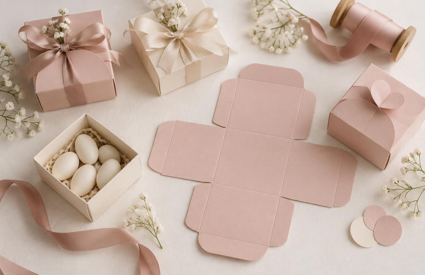 Scatola regalo e packaging creati con una fustella vettoriale Cutora